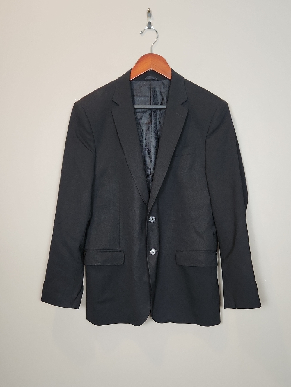 Dirk Bikkembergs Classic Men's Black Two-Button Blazer Size 40R